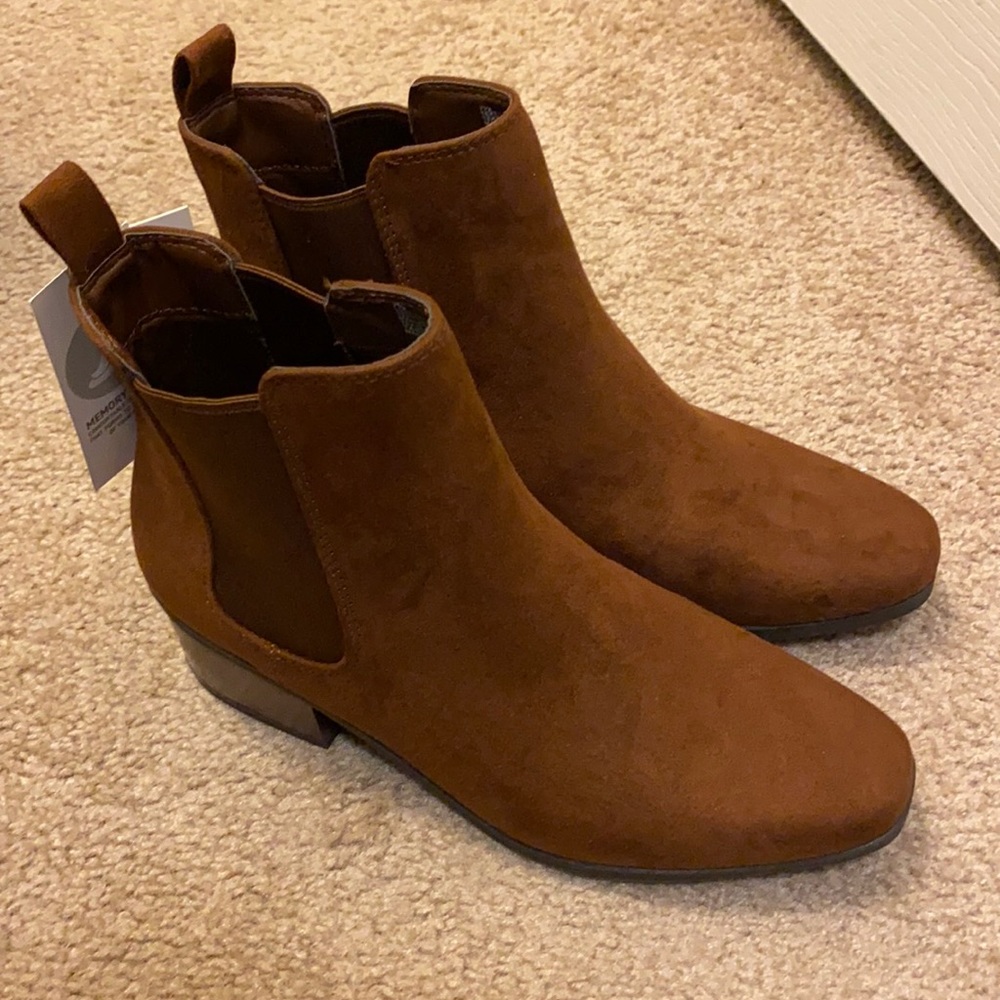 Brown booties